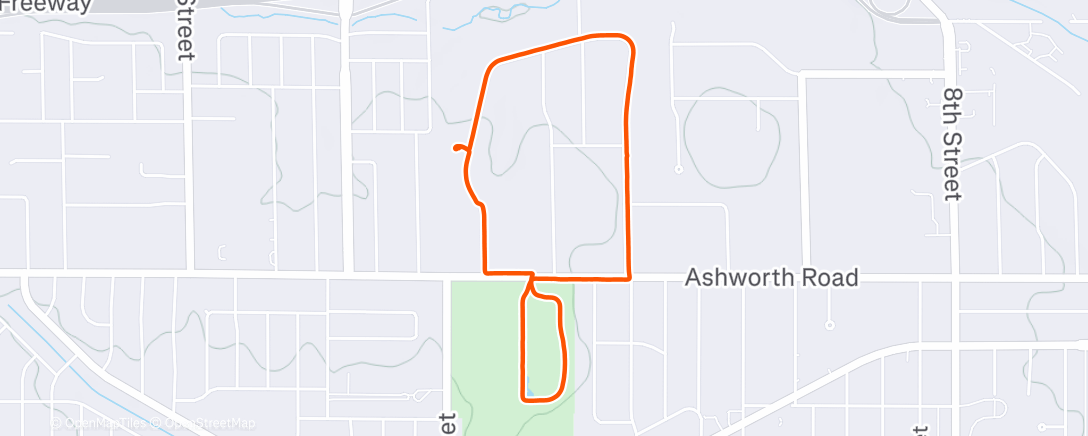 Map of the activity, Morning Walk