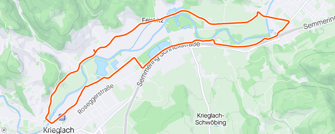 Map of the activity, Langenwang