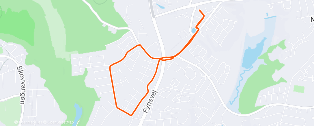 Map of the activity, Morning Run