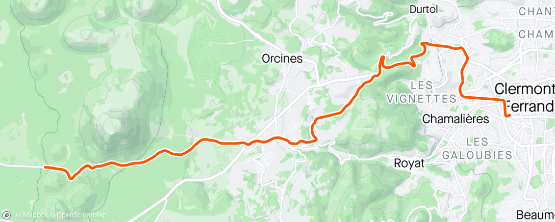 Map of the activity, After-work post crevaison
