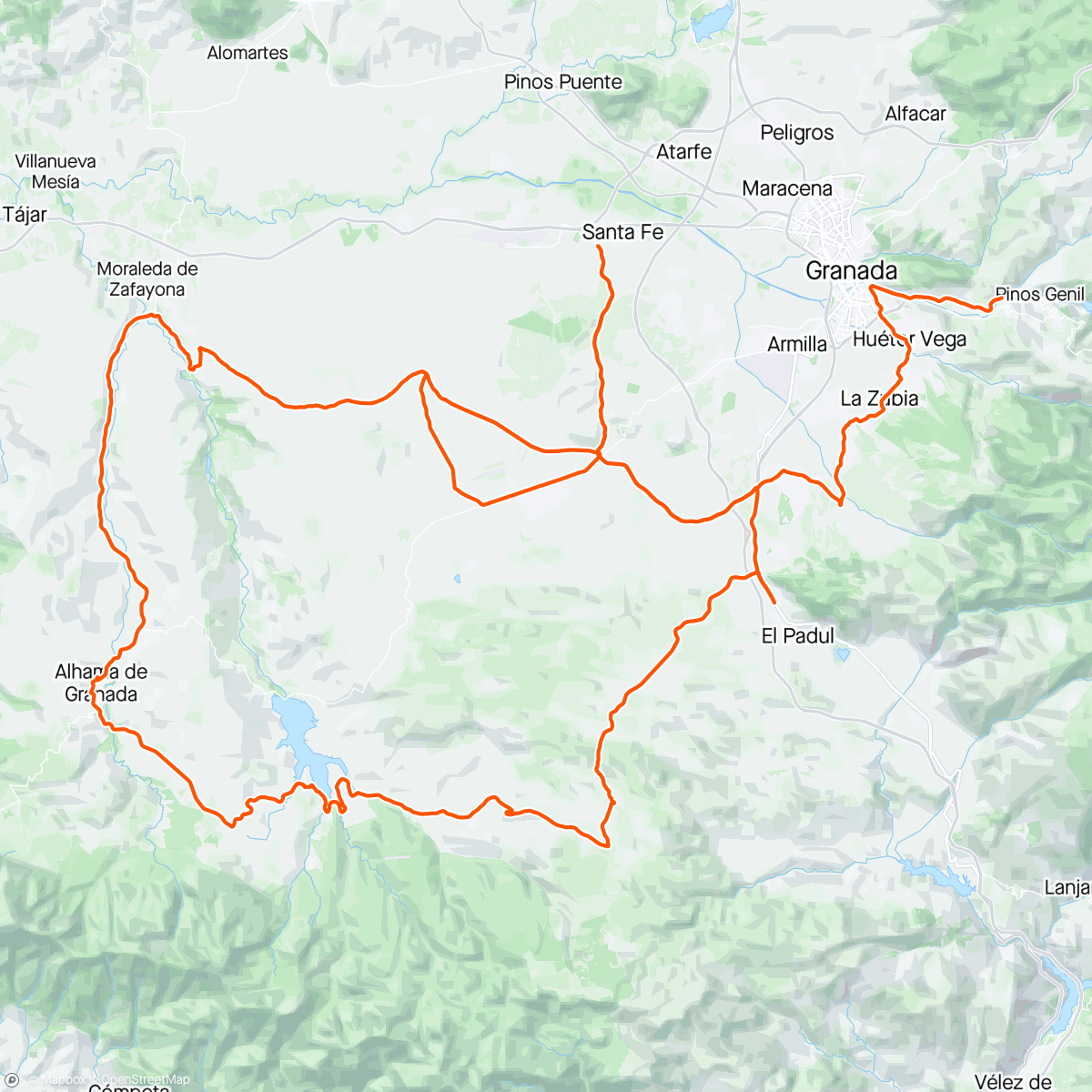 Map of the activity, Giorno 10 Sierra Nevada 🇪🇸