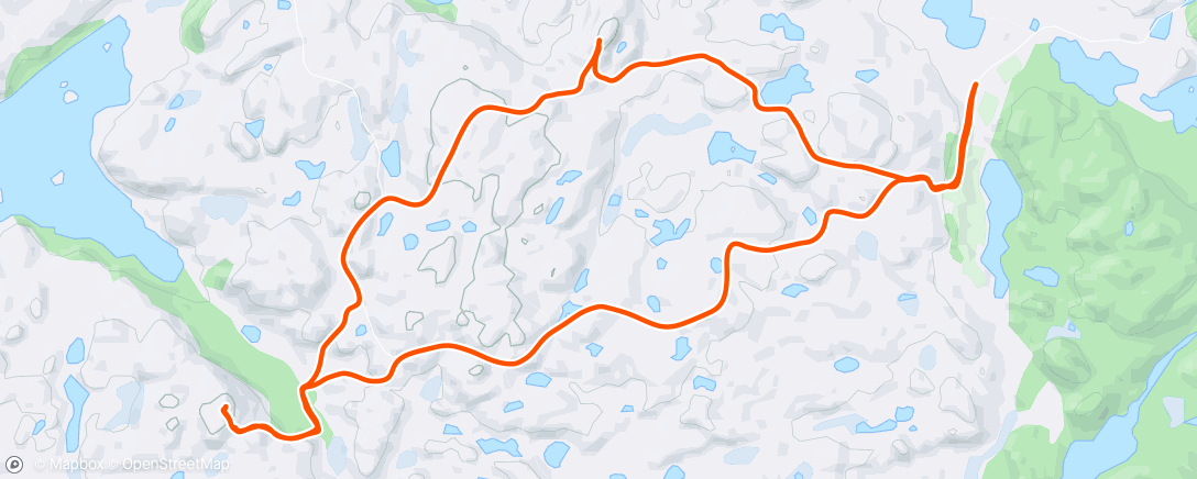 Mapa de la actividad (Bjørndalsniba frå Gravdal)