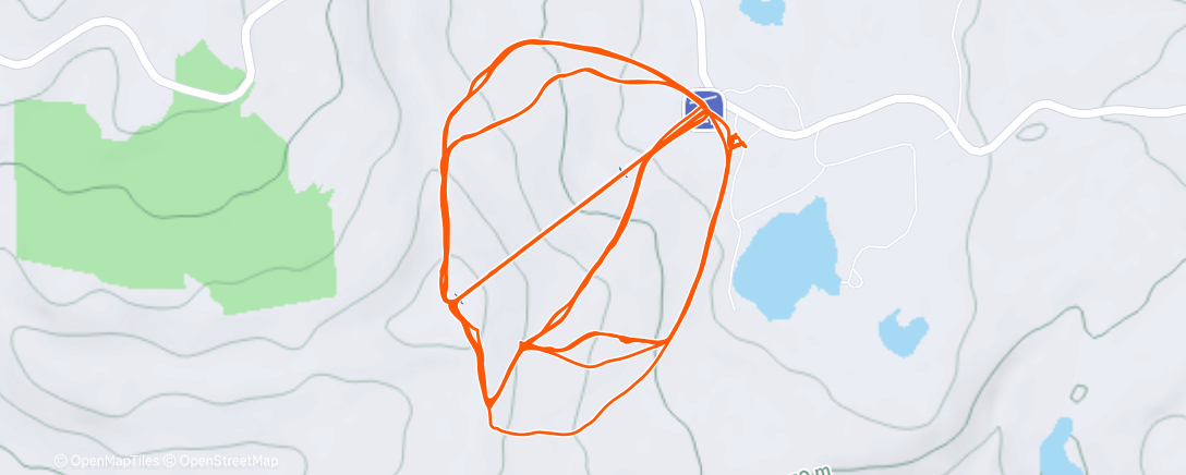 Map of the activity, Afternoon Alpine Ski