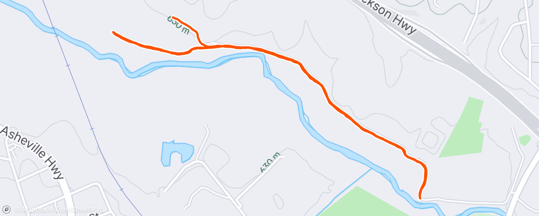 Map of the activity, Morning Run