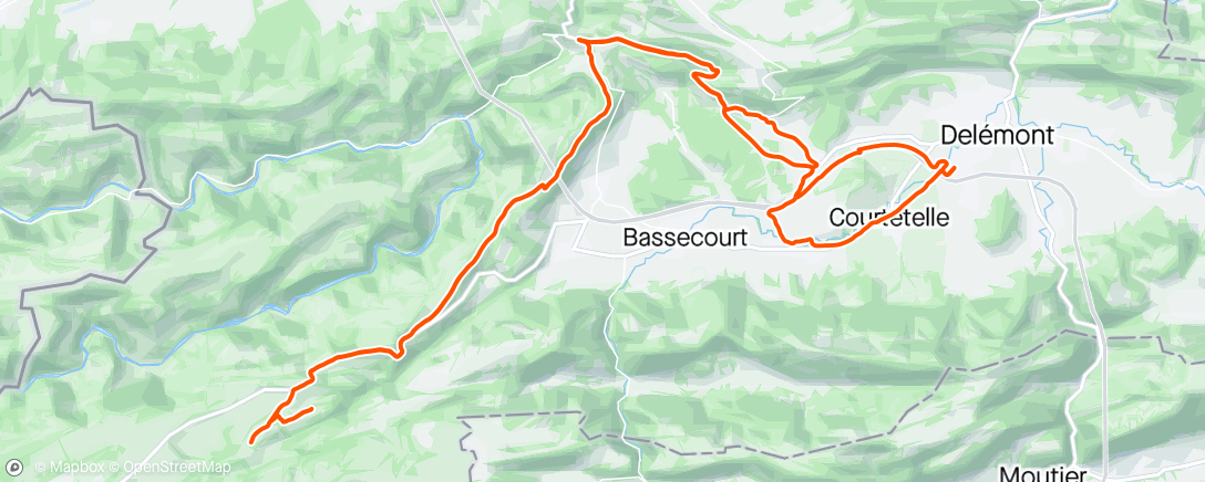 Map of the activity, Sortie vélo dans l'après-midi…1ère sortie…👍🏻☀️💨💨