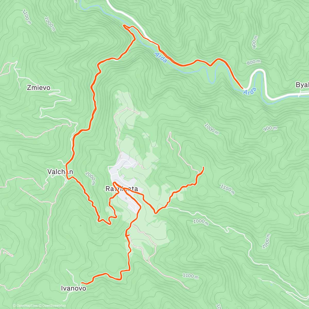Map of the activity, Честита Коледа!🍷Бяла река, Вълчан, Равнината, Иваново яко дъждовно