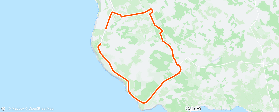 Map of the activity, Bicicleta por la mañana