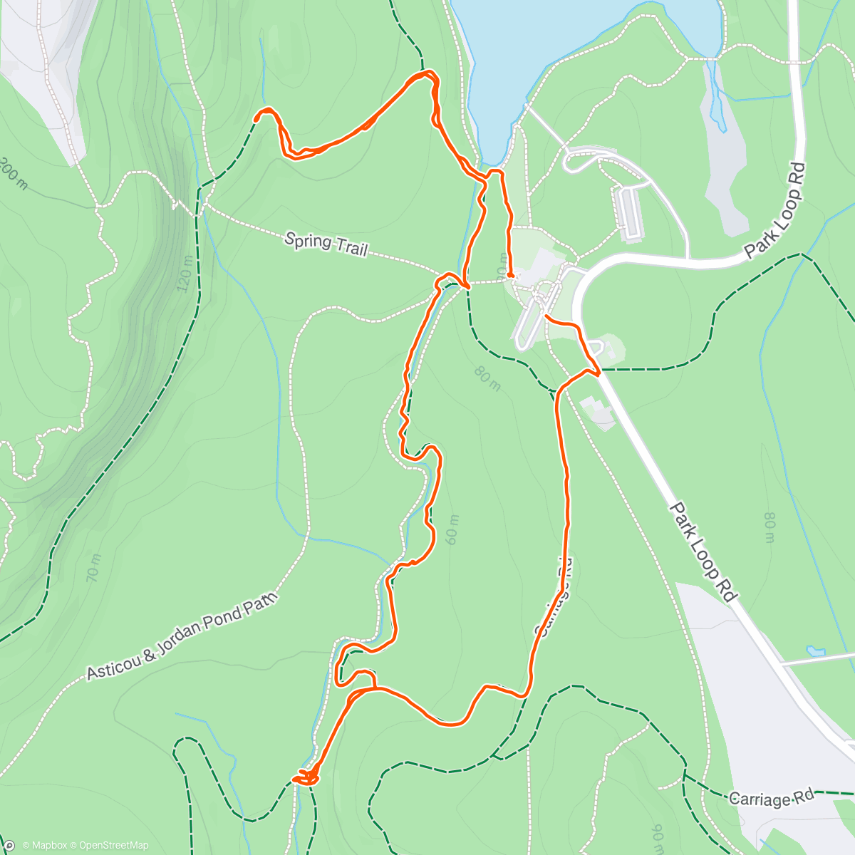 Map of the activity, Morning Walk