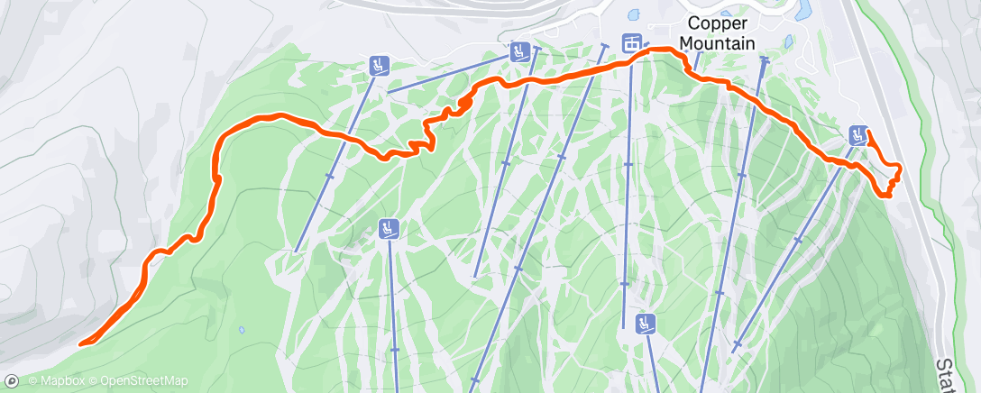 Map of the activity, Morning Trail Run