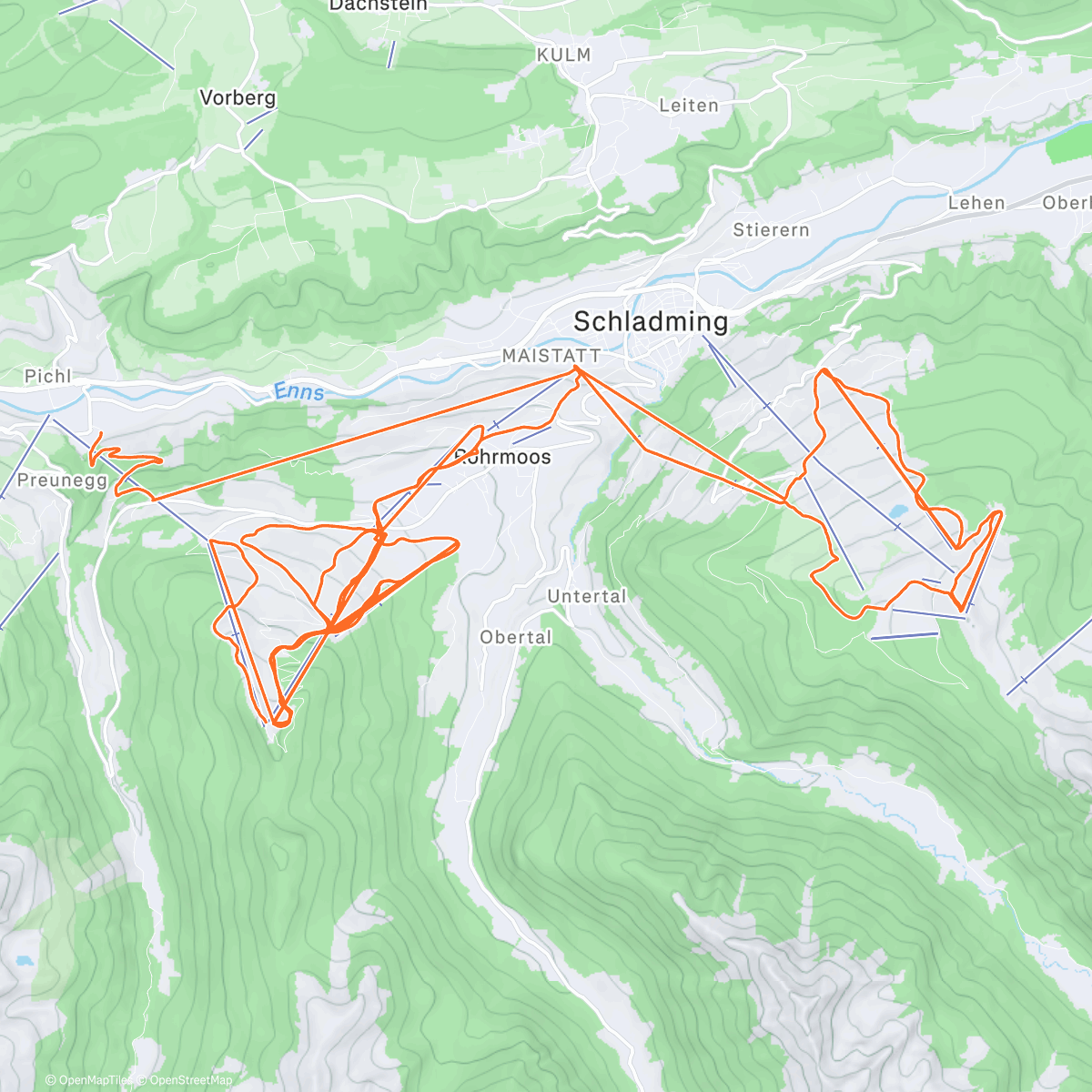 Map of the activity, Servus Schladming 🏂🏔️