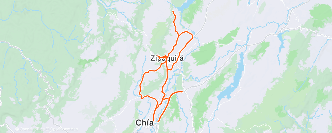 Map of the activity, Vuelta ciclista por la mañana