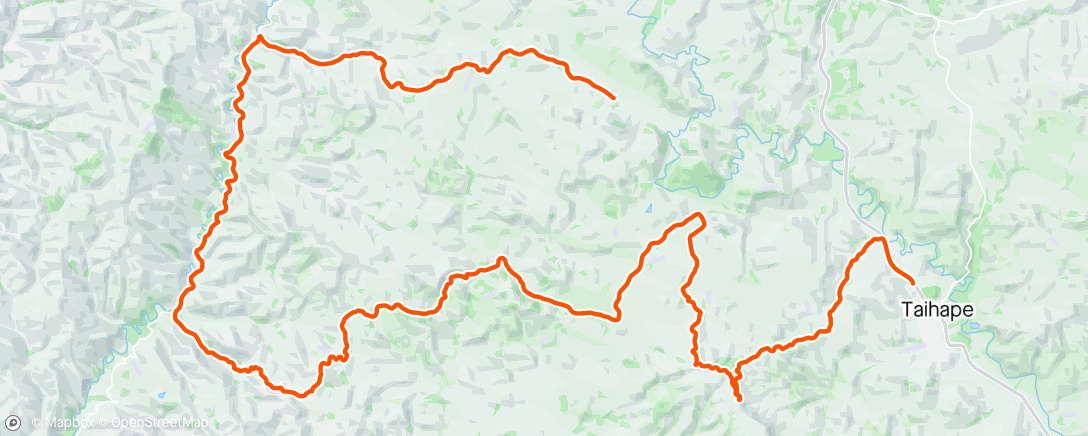 Map of the activity, Taihape gravel
