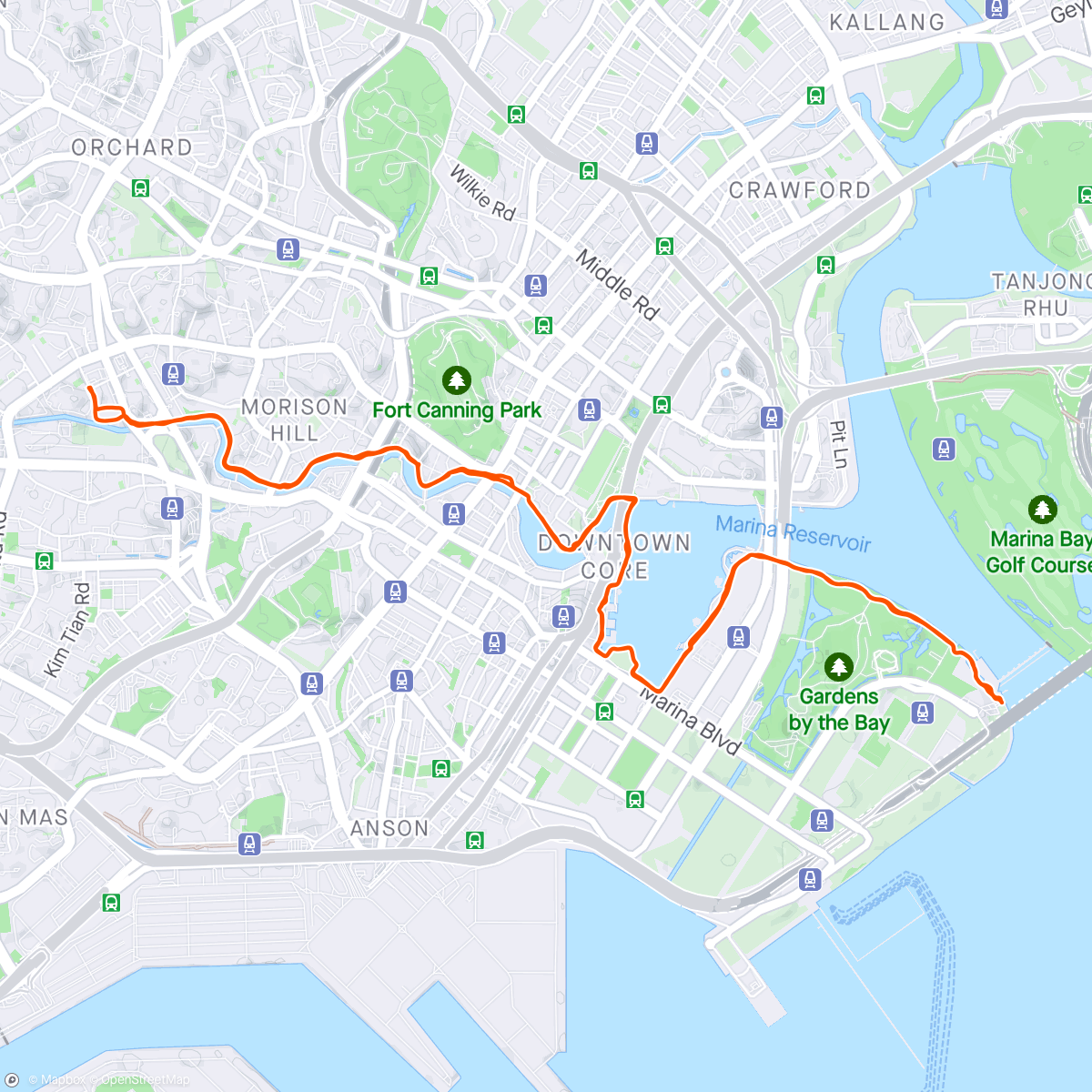 Map of the activity, Ride before China trip