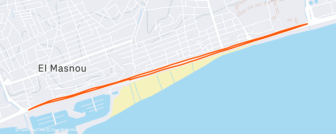 Map of the activity, San Silvestre Masnou 2025