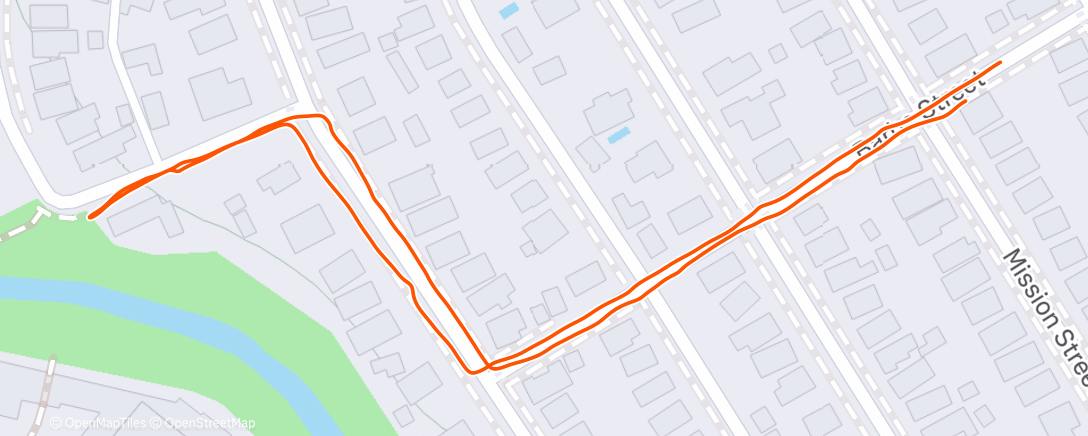 Map of the activity, Morning Walk