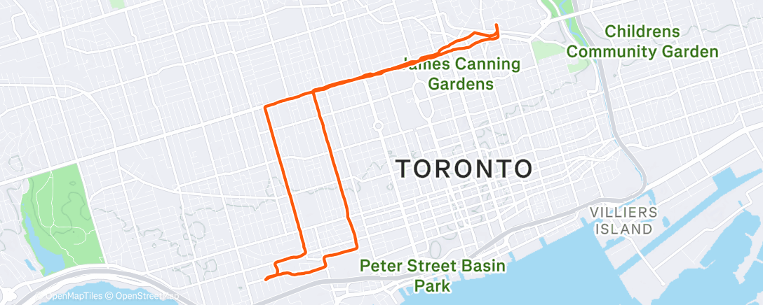 Map of the activity, 12/21 - Brodflour and Fruit Stand