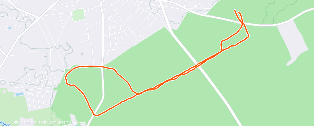 Map of the activity, Morning Run