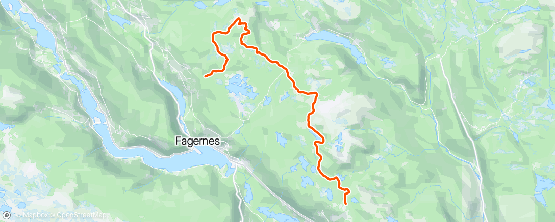 Map of the activity, Valdres Skimaraton, kort distanse. Flotte forhold, sno og noe motvind - 75/118 PAI
