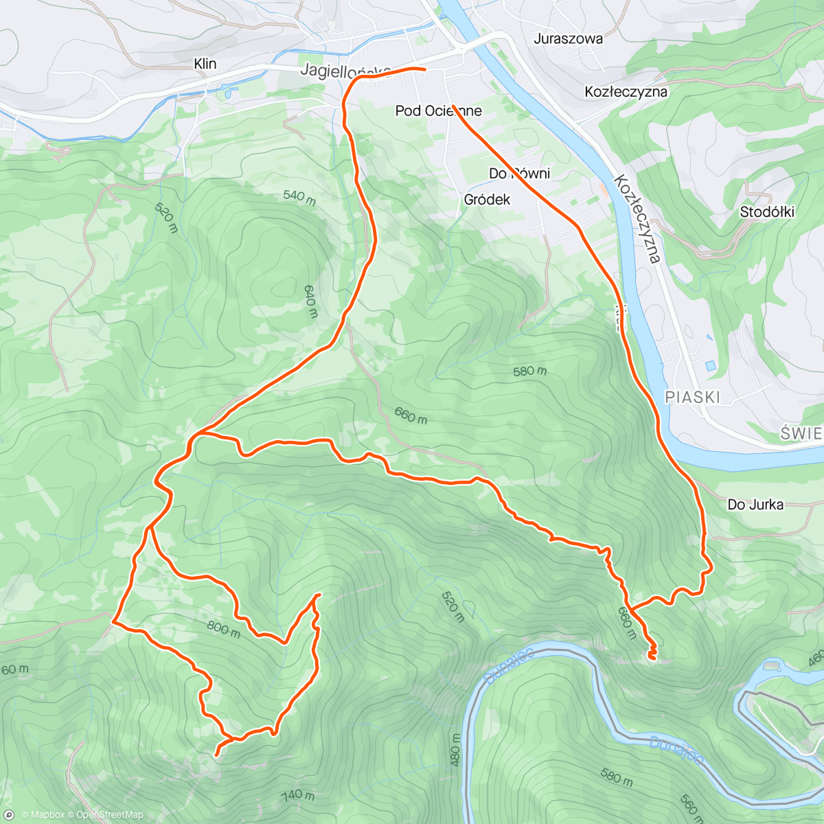 Map of the activity, Trzy Korony, Sokolica ⛰️⛰️