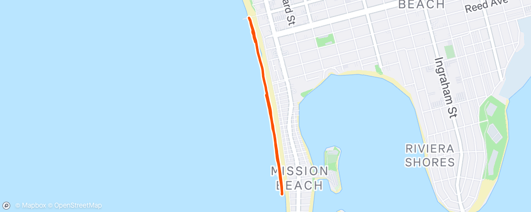 Map of the activity, Morning Run