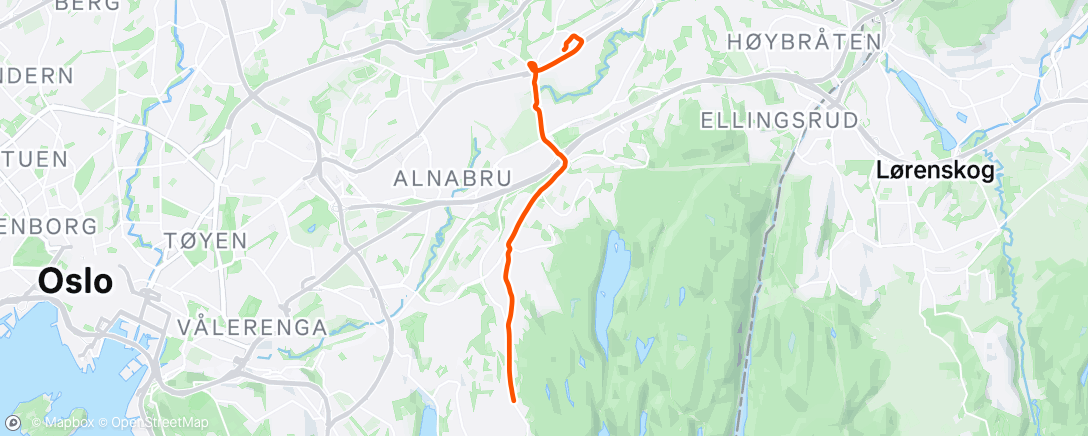Map of the activity, Morning Ride