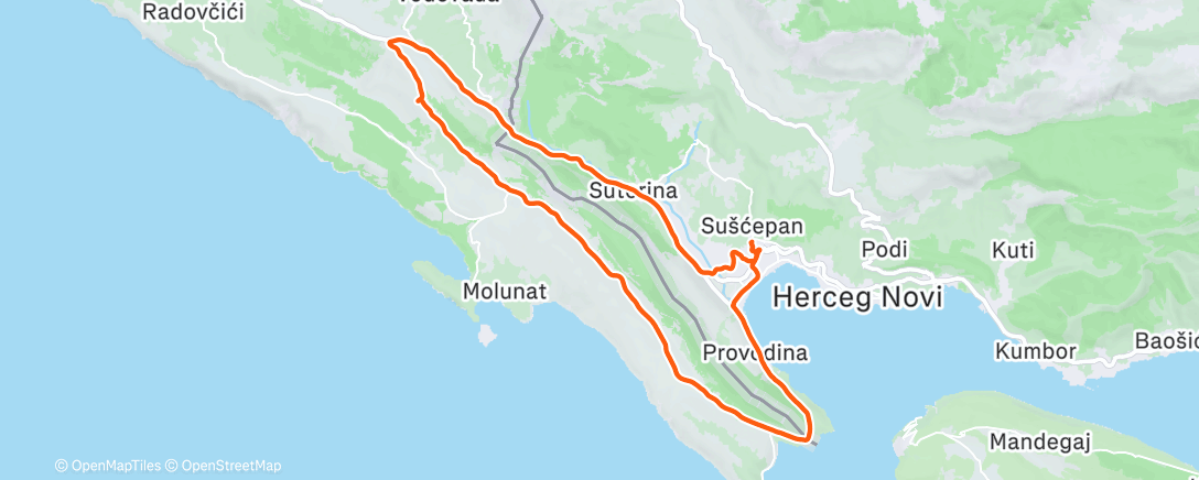 Map of the activity, Morning Mountain Bike Ride