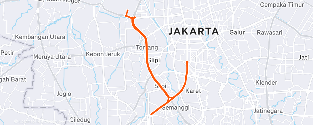Map of the activity, #02 - Cloudy but not Raining