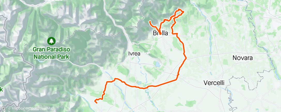 Map of the activity, Giro - Stage 2
