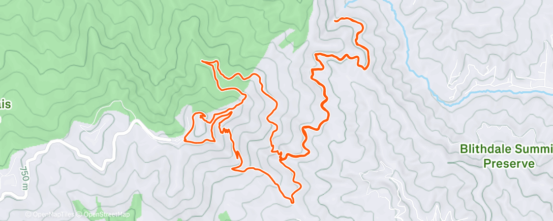 Map of the activity, Lunch Run