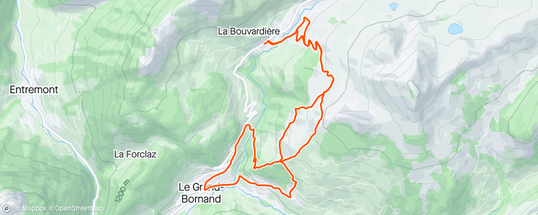 Map of the activity, Grand bô par le Rosay