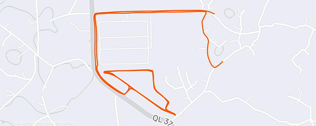 Map of the activity, Morning Run
