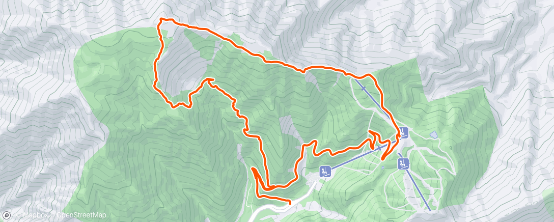 Map of the activity, Finally, back to Baldy 🫶🏽 with Luz