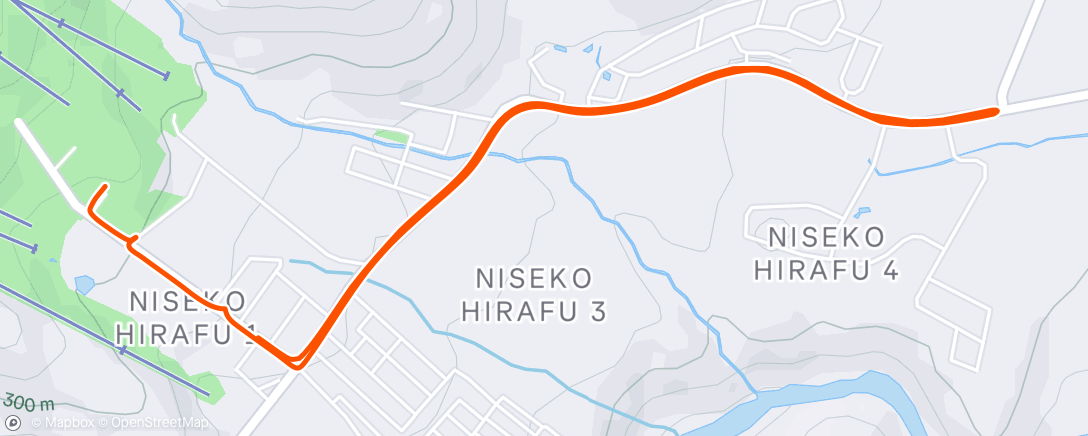 Map of the activity, 朝のライド