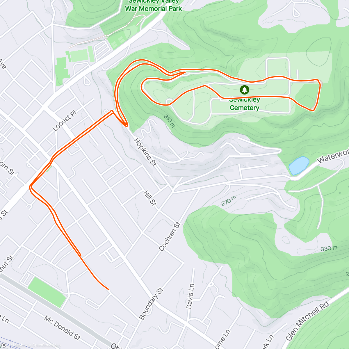 「Morning Run」活動的地圖
