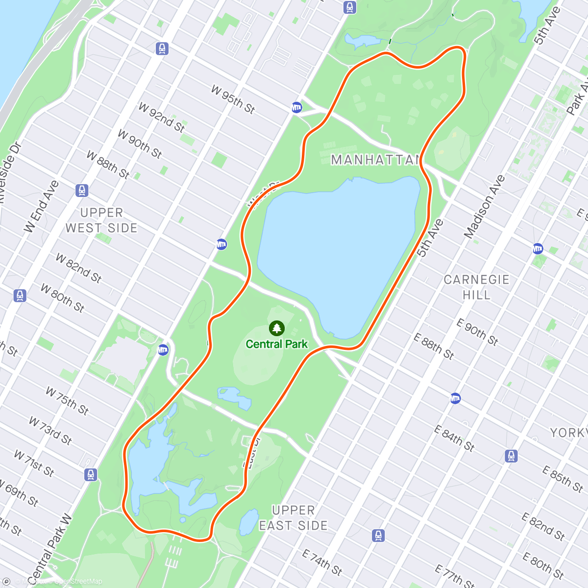 Map of the activity, Zwift - Race: NCNCA Gold Rush - Race 2 (A) on The 6 Train in New York