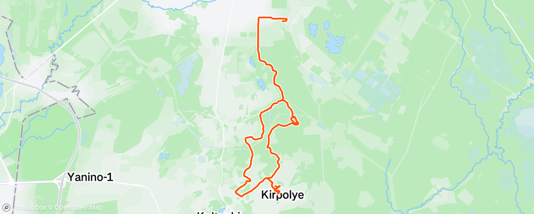 Map of the activity, Morning Run