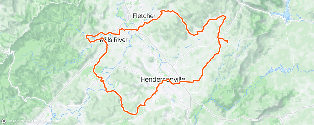 Map of the activity, Etowah/Mills River/HVL Metric