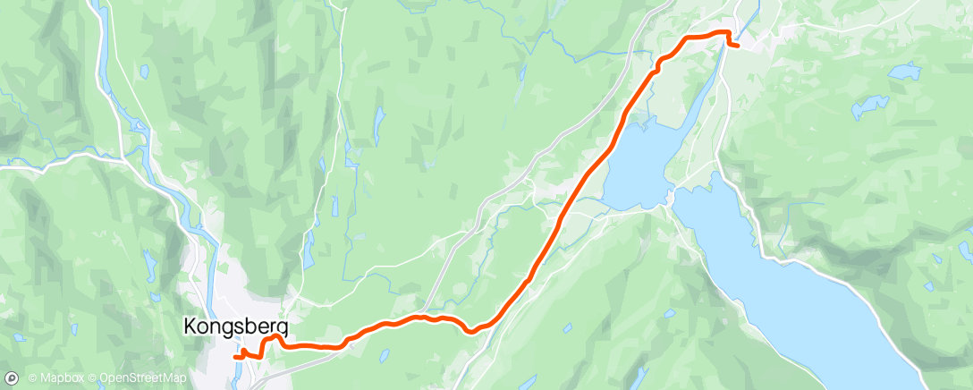 Map of the activity, Våt Morning Ride