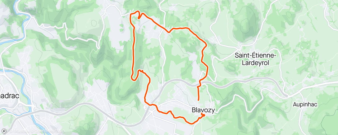 Map of the activity, Boucle blavozienne