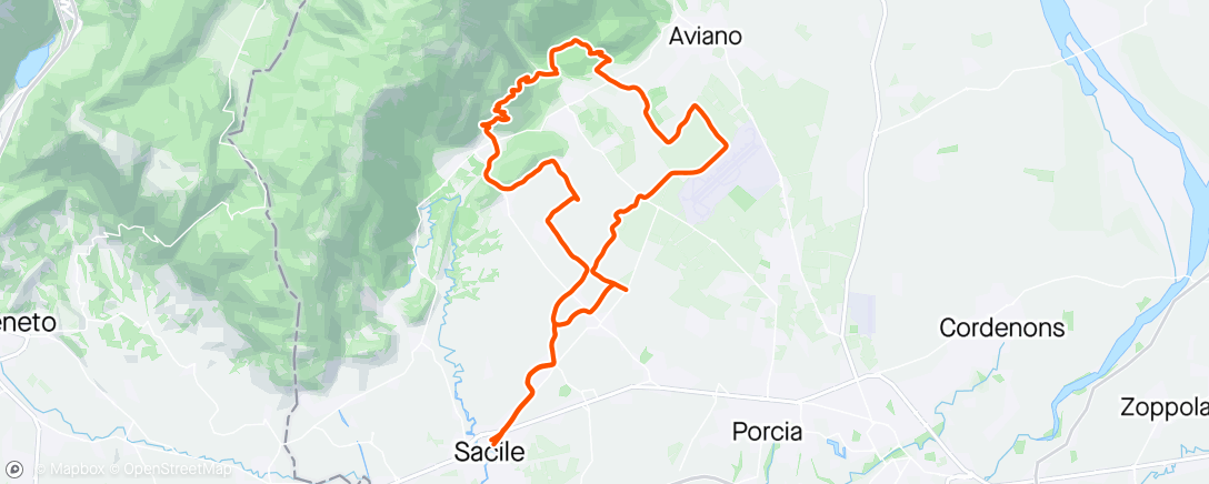 Map of the activity, Finto Collio