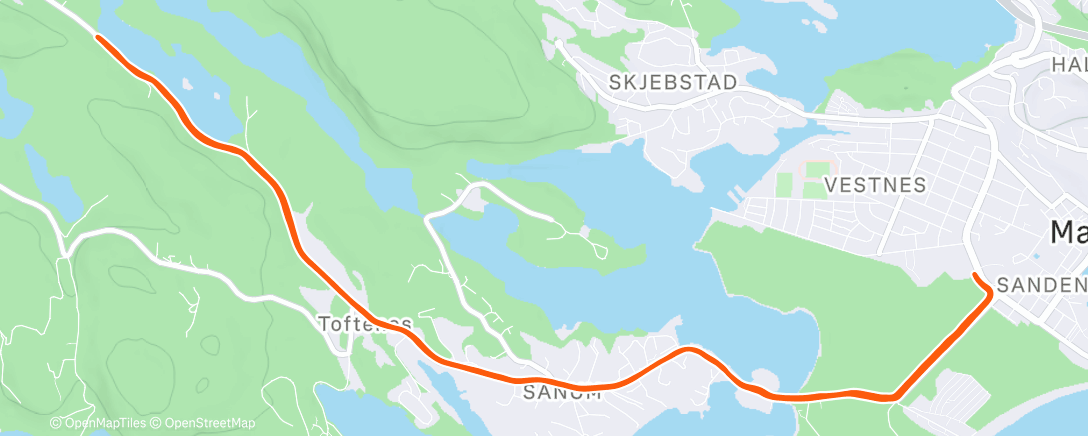Map of the activity, 3. juledagsløpet 🎄