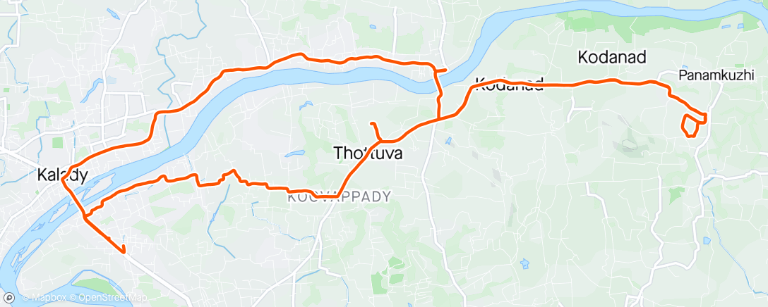 Карта физической активности (Puliyanipara Ride)