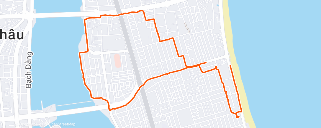 Map of the activity, Morning Walk