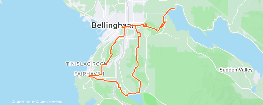 Map of the activity, Afternoon Gravel Ride