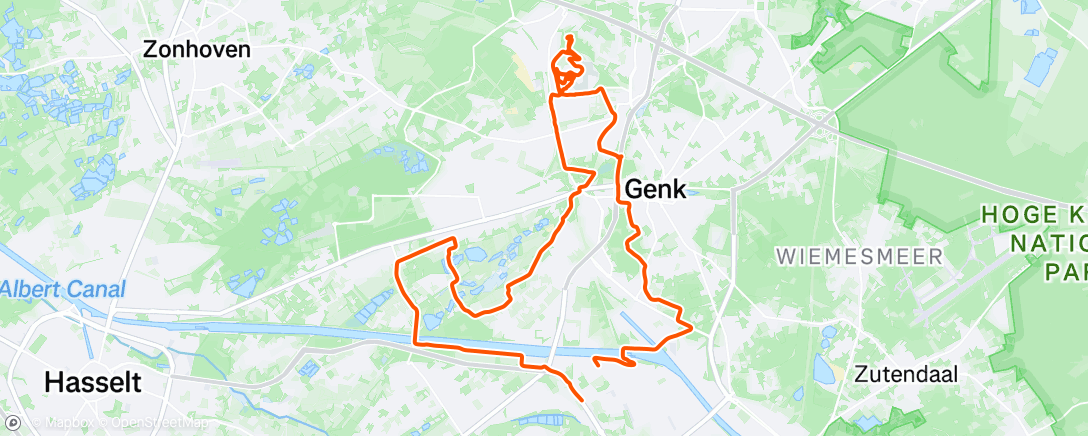 Map of the activity, Morning Mountain Bike Ride