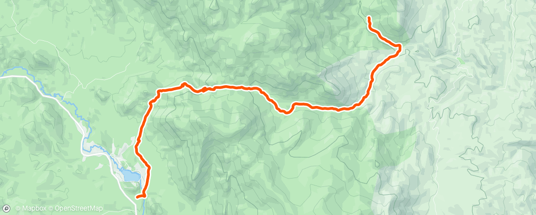 Map of the activity, Morning Hike