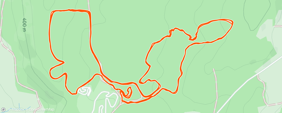 Map of the activity, Sortie VTT dans l'après-midi