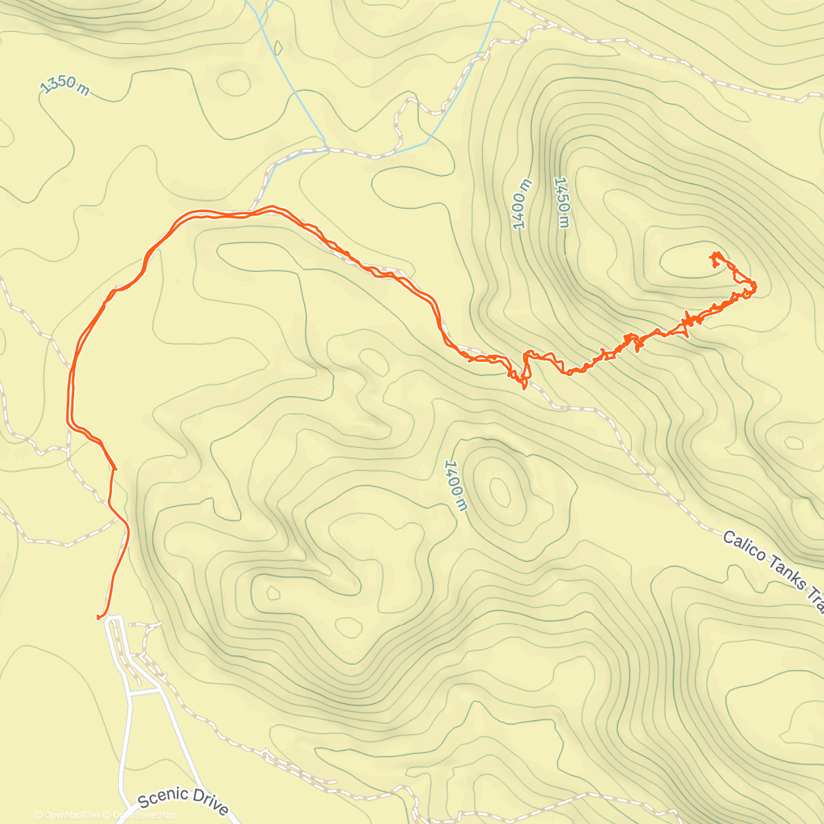 Map of the activity, Redcap scramble