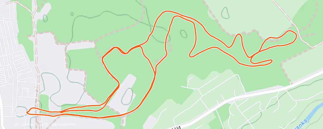 Map of the activity, Конек, морозно, скольжения нет