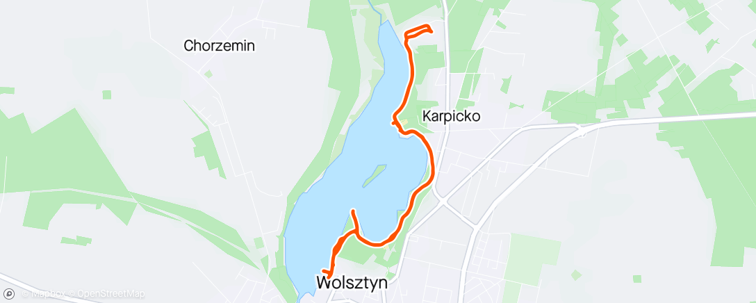 Mapa de la actividad, Lago di Wolsztyn z Moją Bejbi Krejzi Law 👩‍❤️‍👨